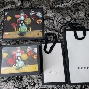 Gucci shopping bags and box